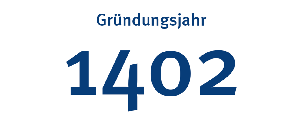 1402, Gründungsjahr der Juristischen Fakultät