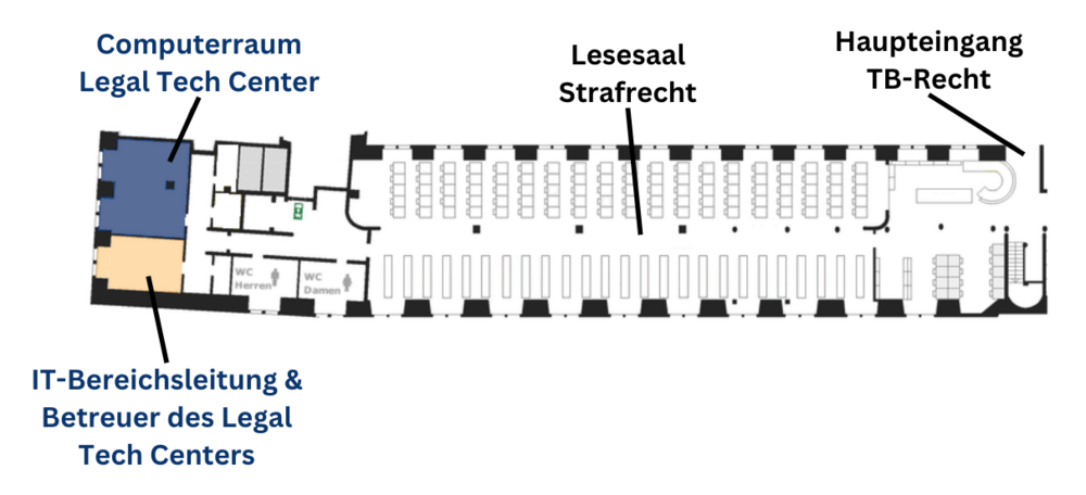 Wegbeschreibung zum Legal Tech Center